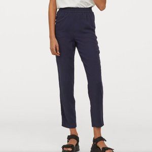 🍀H&M Navy Blue Pull On Harem Pants with Pockets